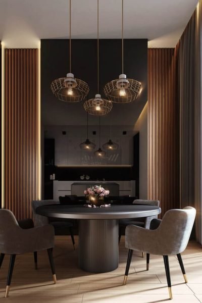 gray-dining-table-under-pendant-lamps gray-dining-table-under-pendant-lamps